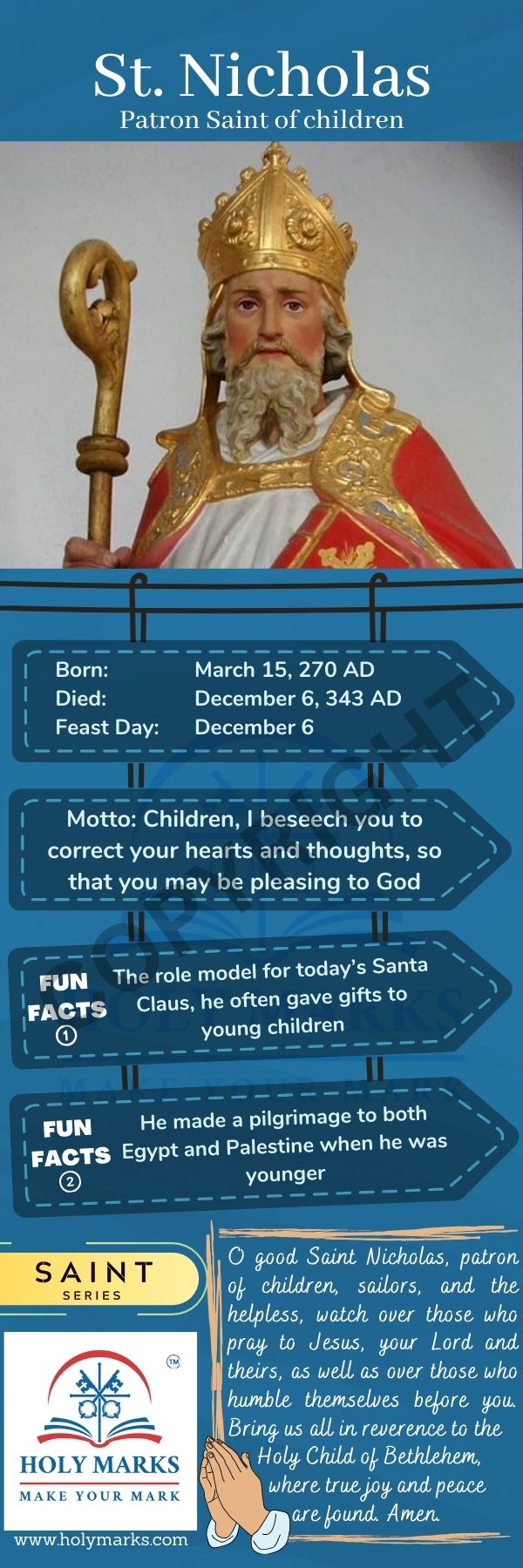 Saint Nicholas: Bookmark